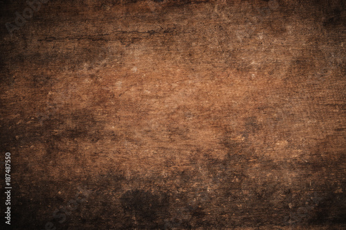 Old grunge dark textured wooden background,The surface of the old brown wood texture,top view brown wood panelitng © sorrapongs