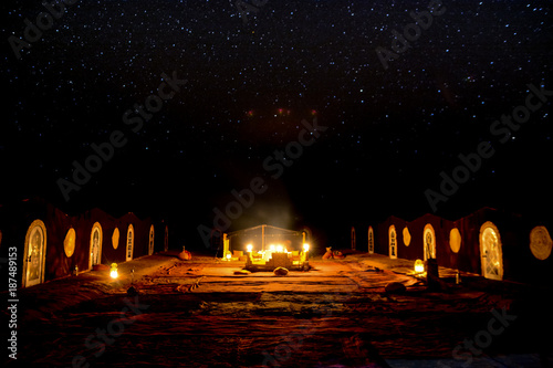 Landscape in desert of  morocco