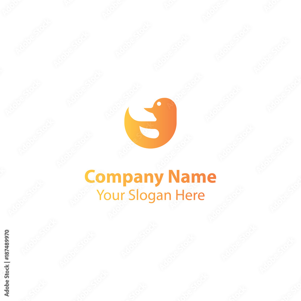 Obraz premium duck logo design