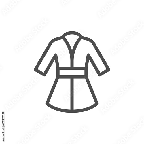 Bathrobe line icon