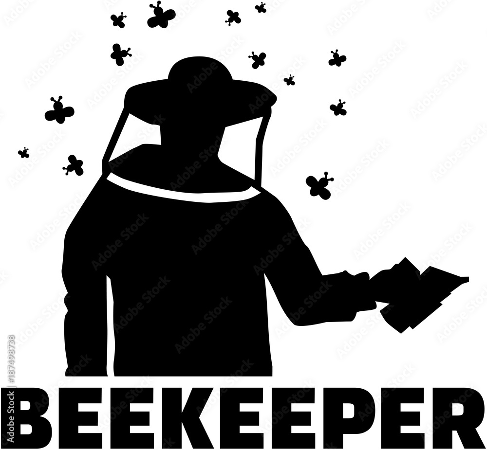 Beekeeper Silhouette Bee Suit Job Title Stock Vector Adobe Stock beekeeper-silhouette-bee-suit-job-title-stock-vector-adobe-stock