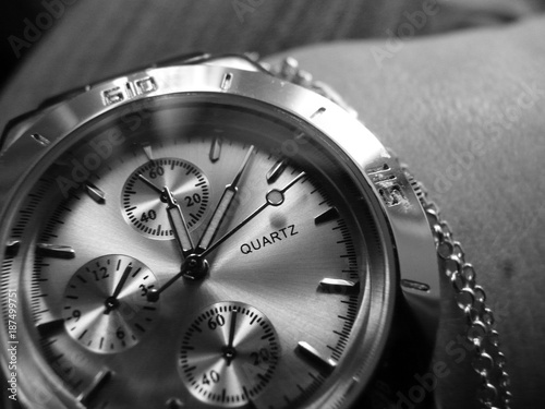 Silver watch on your hand