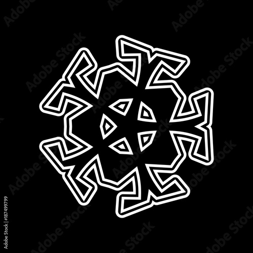 Abstract monochrome background. Vector illustration