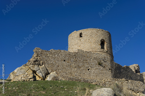 restos del antiguo castillo del municipio de Jimena de la Frontera, Andalucía photo