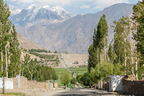 View of Ishkashim village in Tajikistan