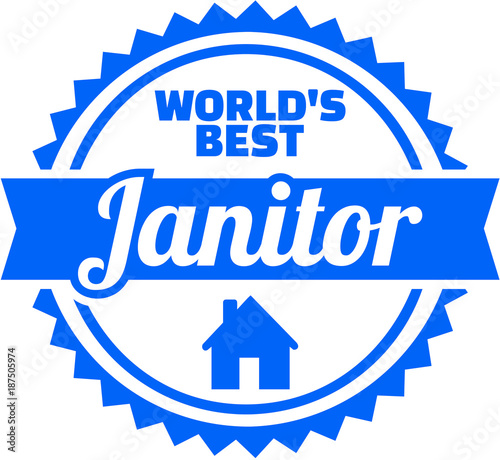 Worlds best janitor emblem