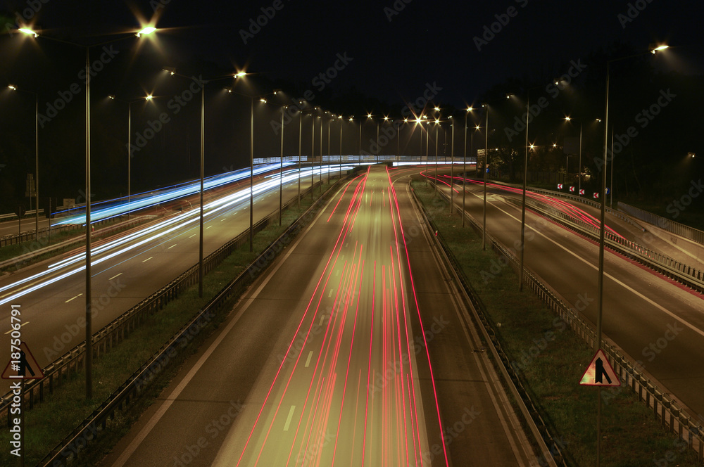 Fototapeta premium Highway at night.