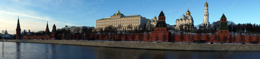 Kremlin and Moscow river panorama