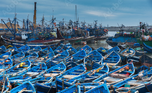 Essaouira harbor,  formerly known as Mogador, Morocco.