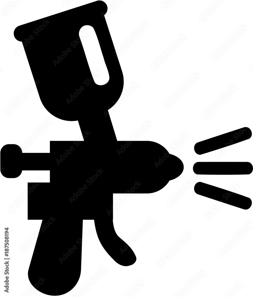 Lacquerer spray gun pictogram