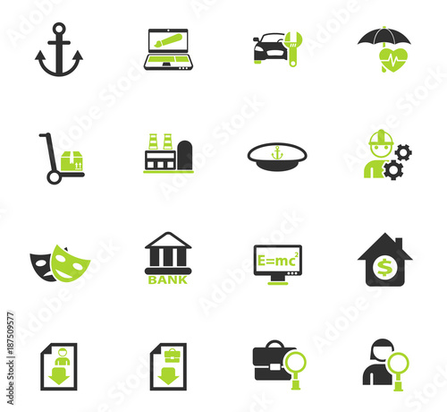 job search icon set