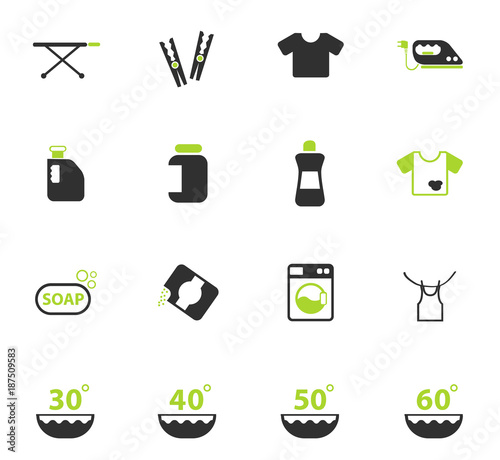 laundry icon set