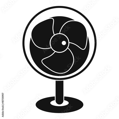 Vintage electric fan icon, simple style