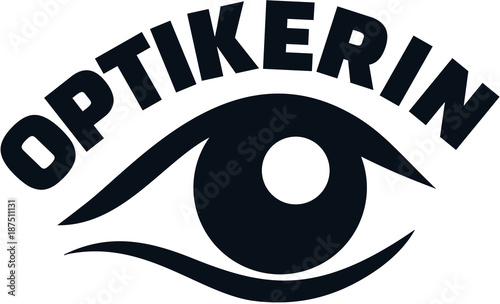 Optician female job title eye german