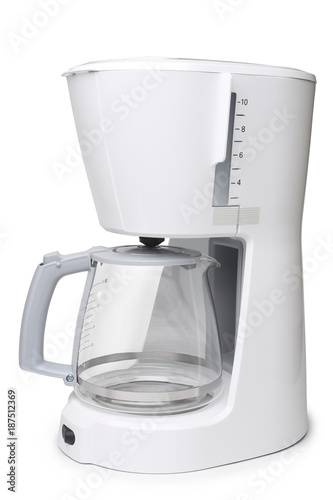 Photo Drip coffee maker with glass pot