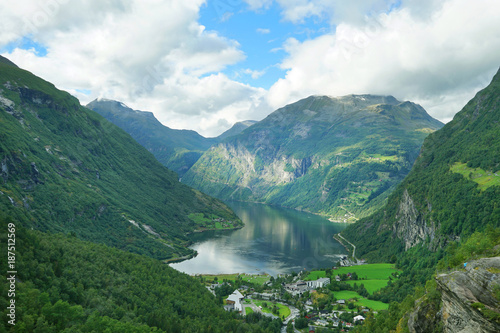 Geiranger area view .