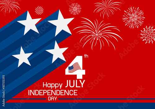 4 july USA independence day design vector illustration