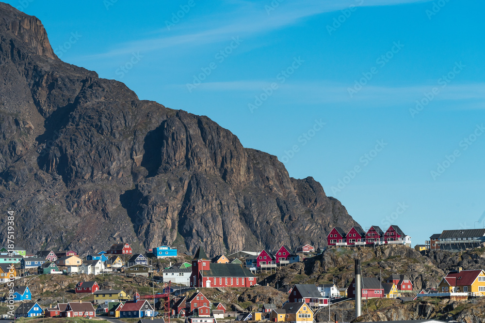 Town of Sisimiut, the second largest settelement (pop. 5,500) in Greenland