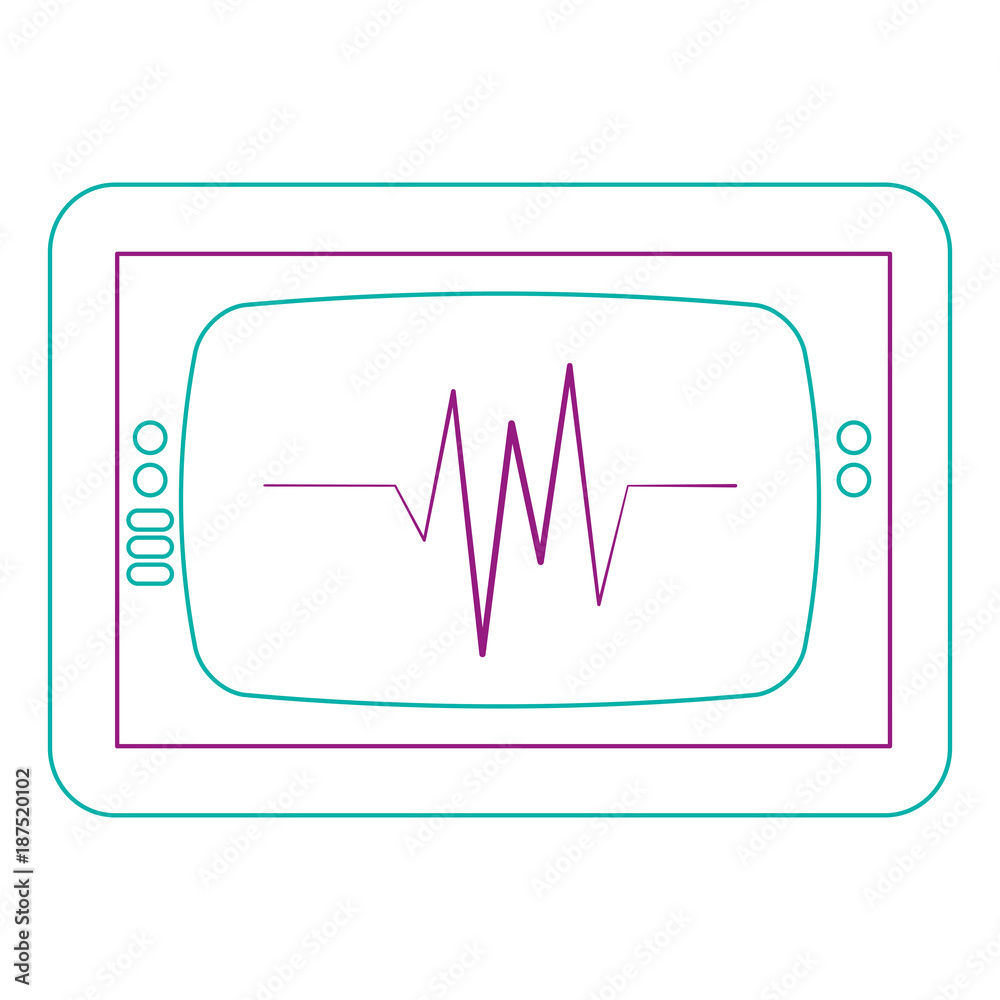 ekg monitor isolated icon ekg monitor isolated icon