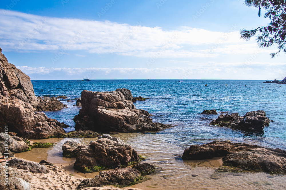 Seascape at Costa Brava, Catalonia, Spain Seascape at Costa Brava, Catalonia, Spain
