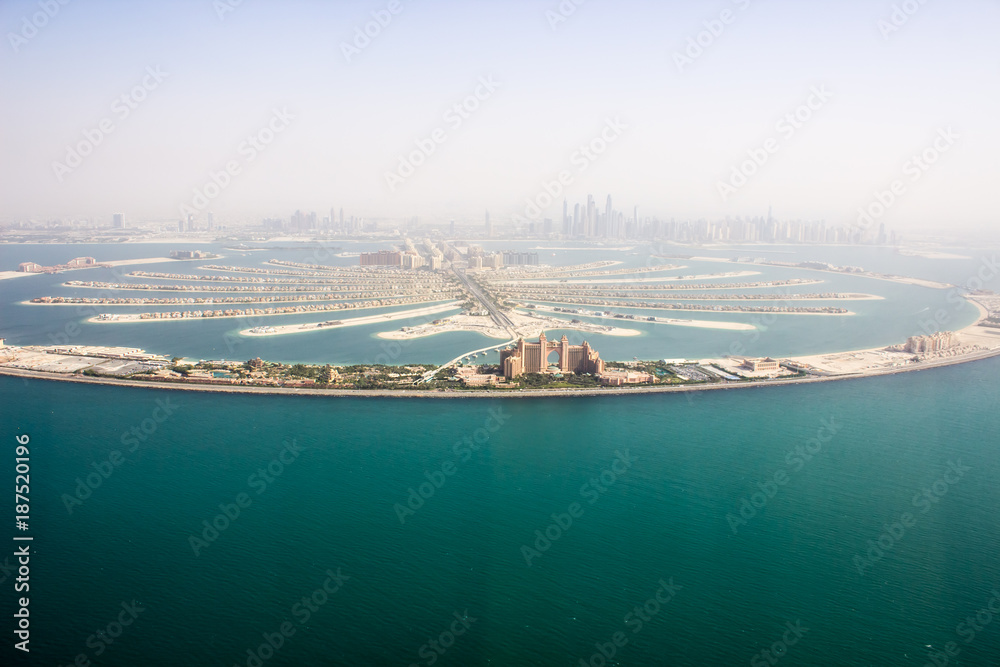 Wall Mural The Palm Jumeirah helicopter view