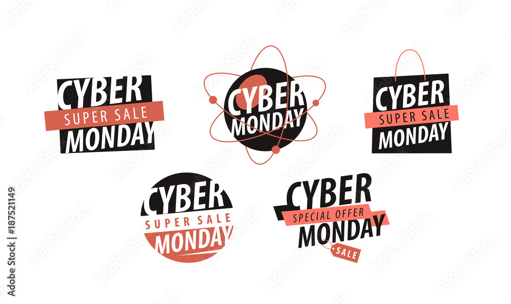 Sale concept. Cyber Monday label. Vector illustration Sale concept. Cyber Monday label. Vector illustration