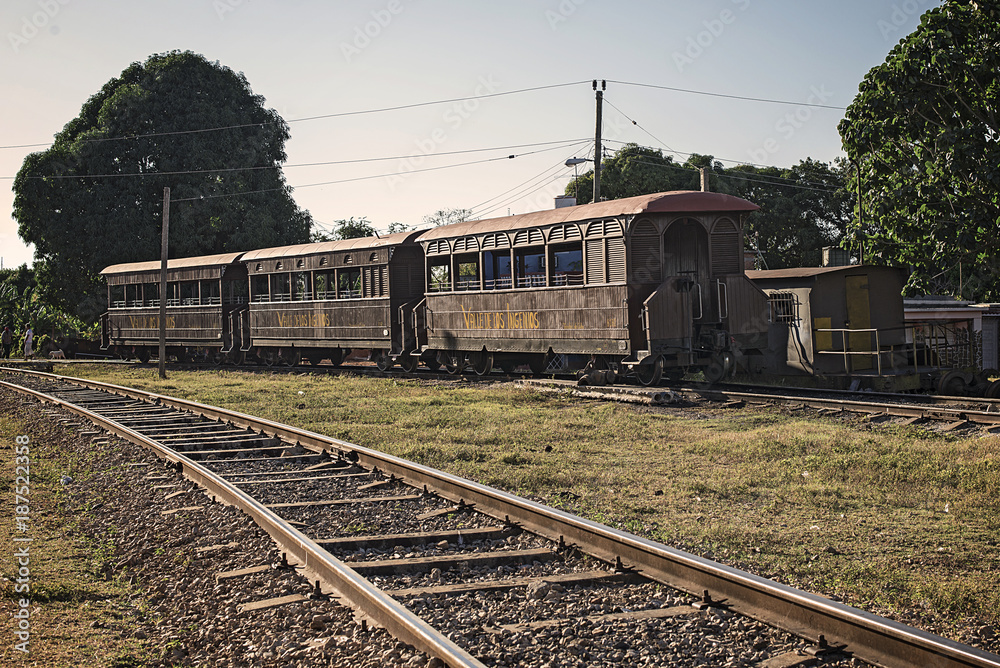 Obraz premium old train Trinidad cuba