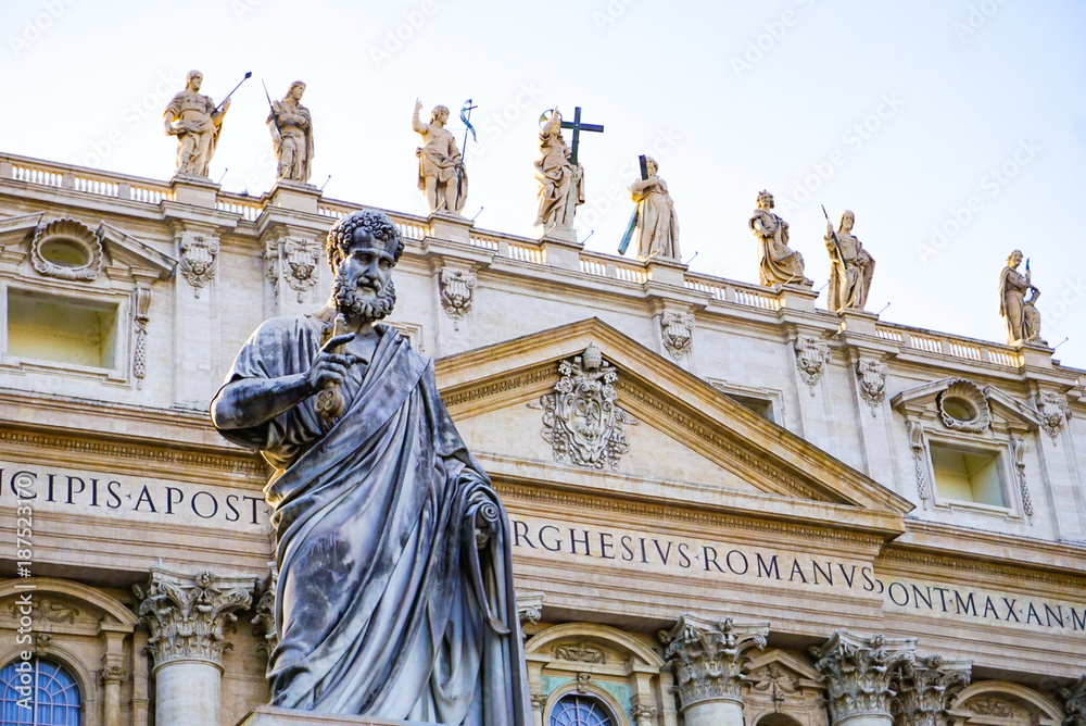 St Peter's Basilica in Vatican City, Italy