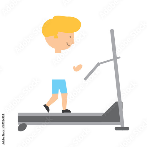 man on a treadmill
