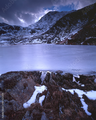 Winter Storm, Moel Siabod, Snowdonia, Wales photo