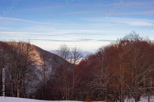 Veduta dal Rifugio la Fossa, Rieti, Lazio, Italia