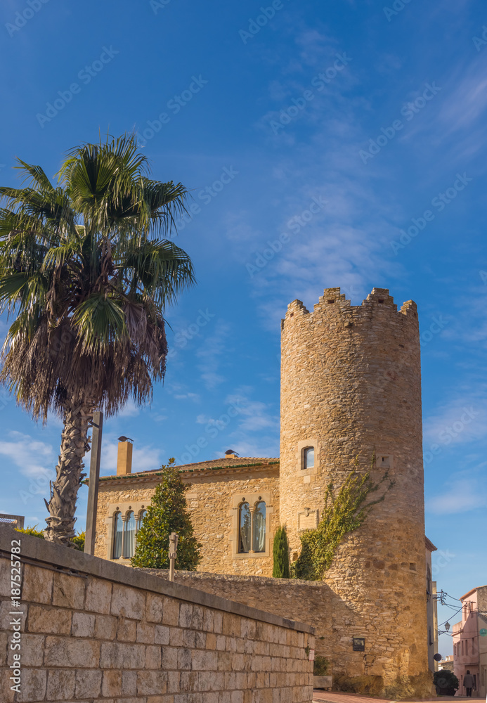 Old medieval village of Begur, Costa Brava, Catalonia, Spain