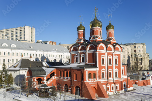 Moscow. Cathedral of the icon of the Mother of God "the Sign" on Varvarka street. Russia