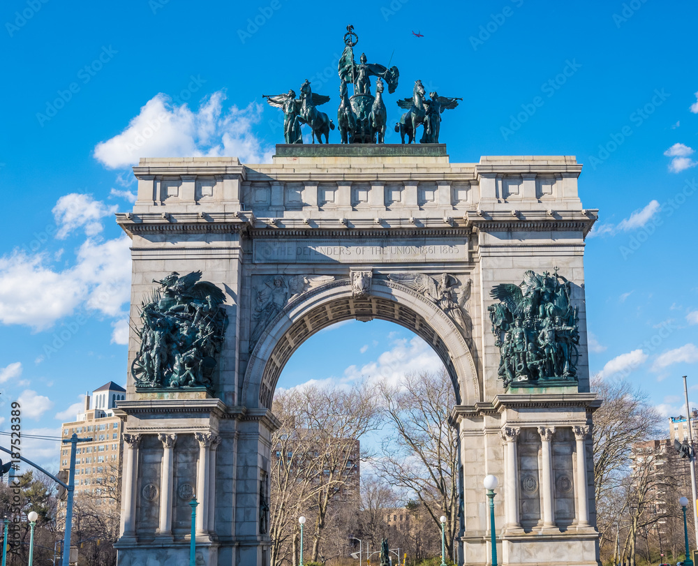 Obraz premium Grand Army Plaza, the main entrance of Prospect Park, Brooklyn, NYC