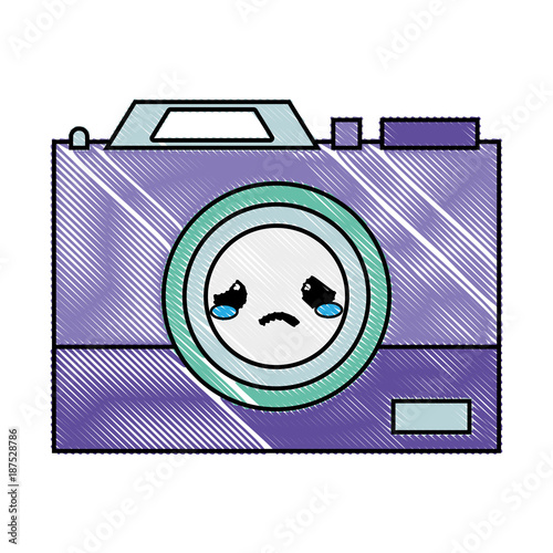 grated crying camera technology kawaii cartoon
