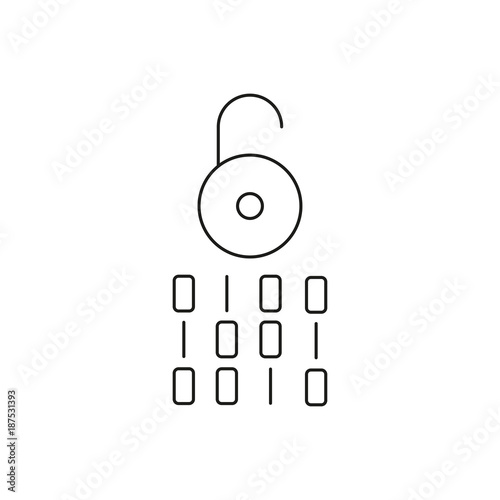 unlocked zero one icon