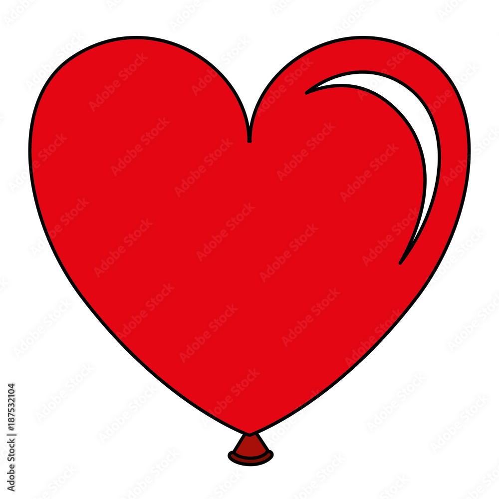 Fototapeta premium balloon air with heart shape