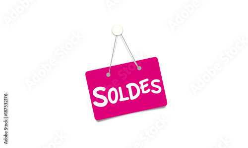 Hanging plate with discount advertisement