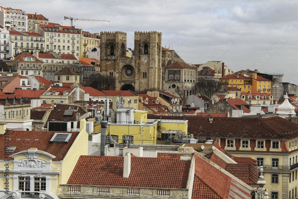 Views of Lisbon city in the afternoon