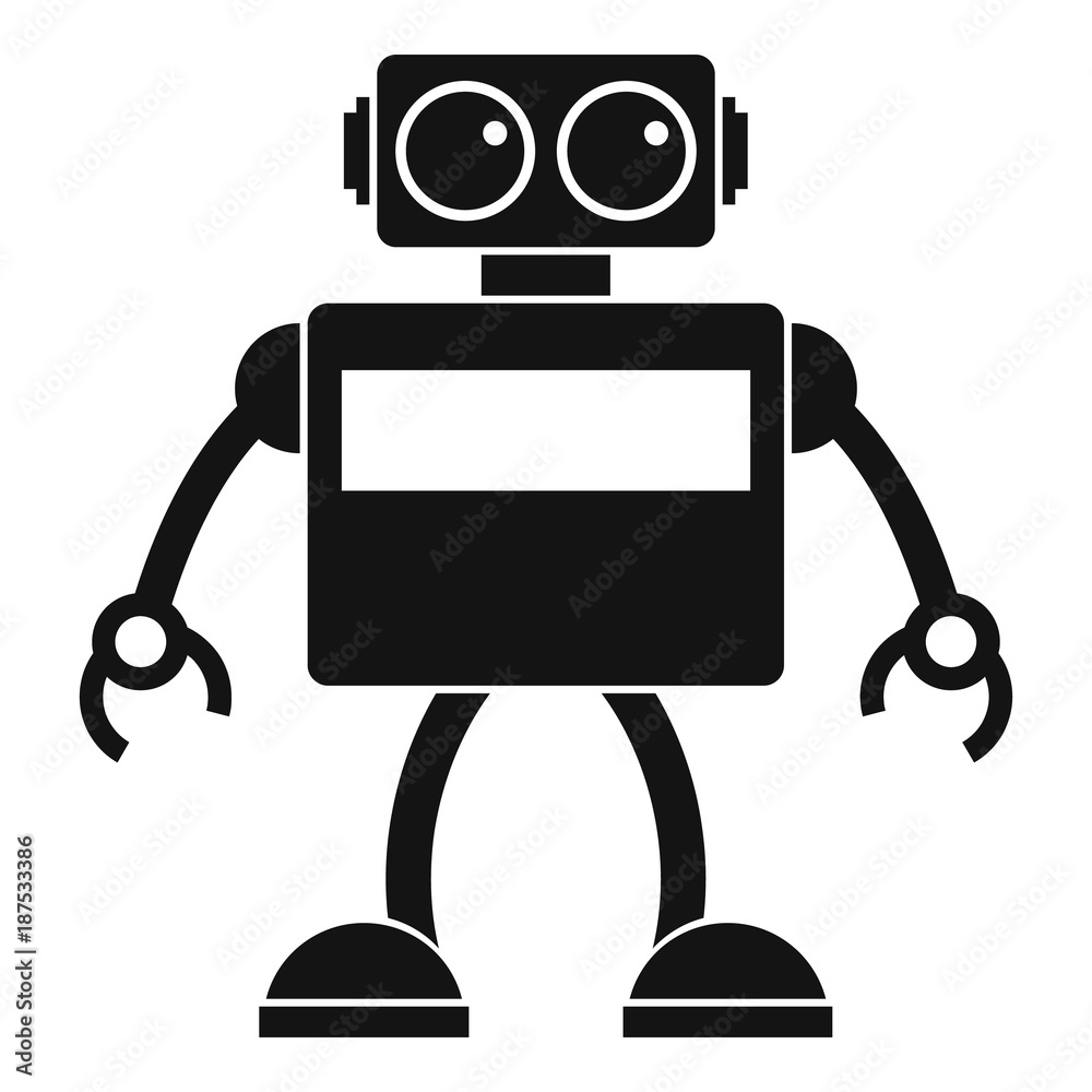 Android robot icon, simple style Android robot icon, simple style