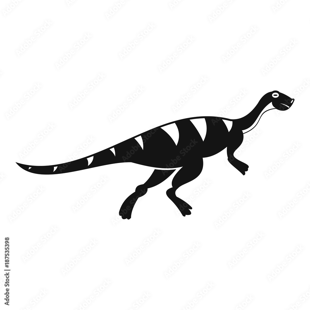 Gallimimus dinosaur icon, simple style