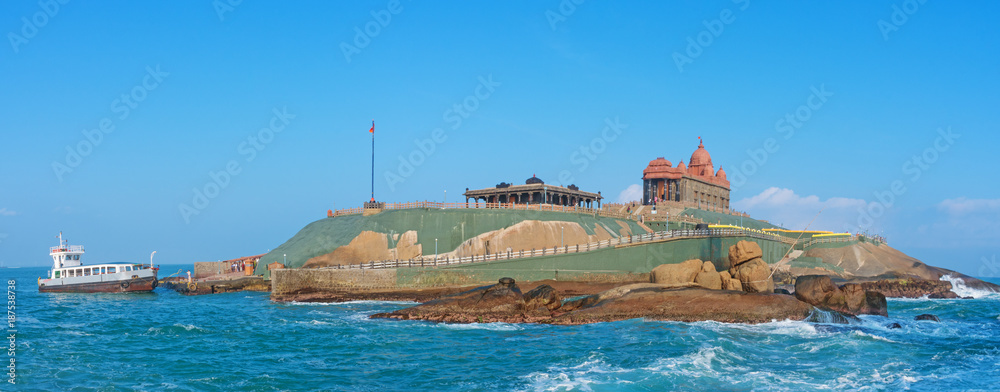 Vivekananda Rock Memorial , Kanyakumari. India Stock Photo 