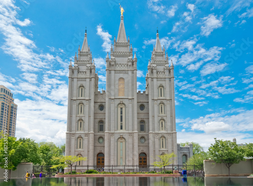 Salt Lake Temple in Salt Lake City, Utah, USA photo