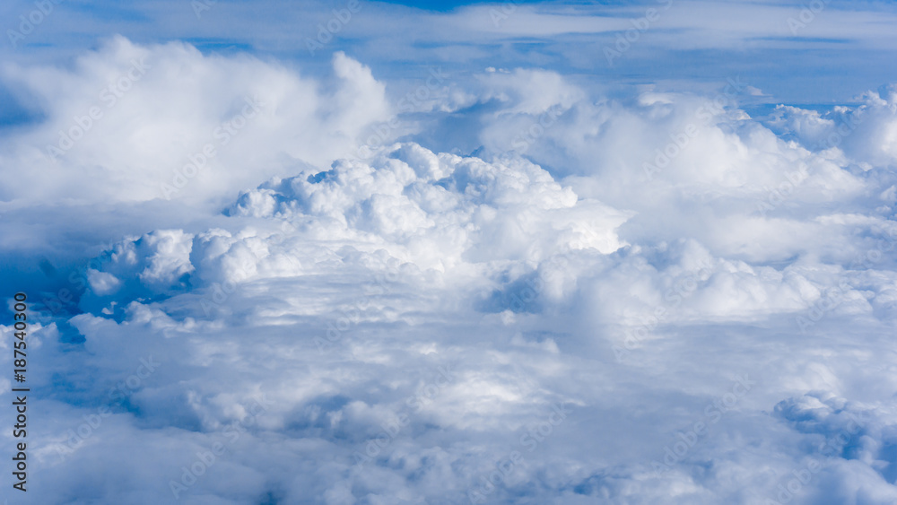 Clouds. View of Clouds and sky from airplane window Clouds. View of Clouds and sky from airplane window