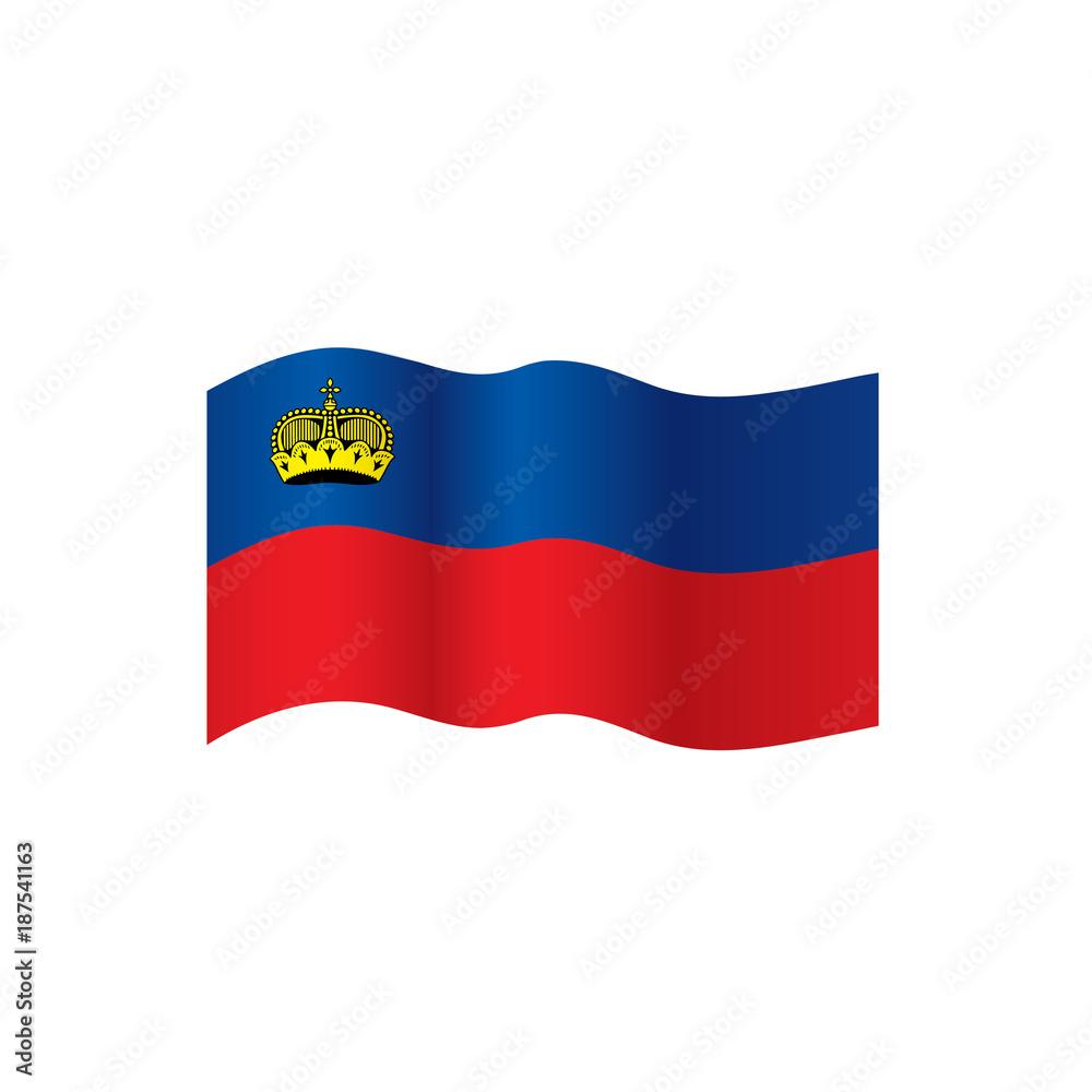 liechtenstein flag, vector illustration