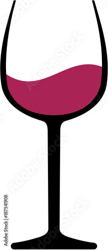 Wine glass red wine