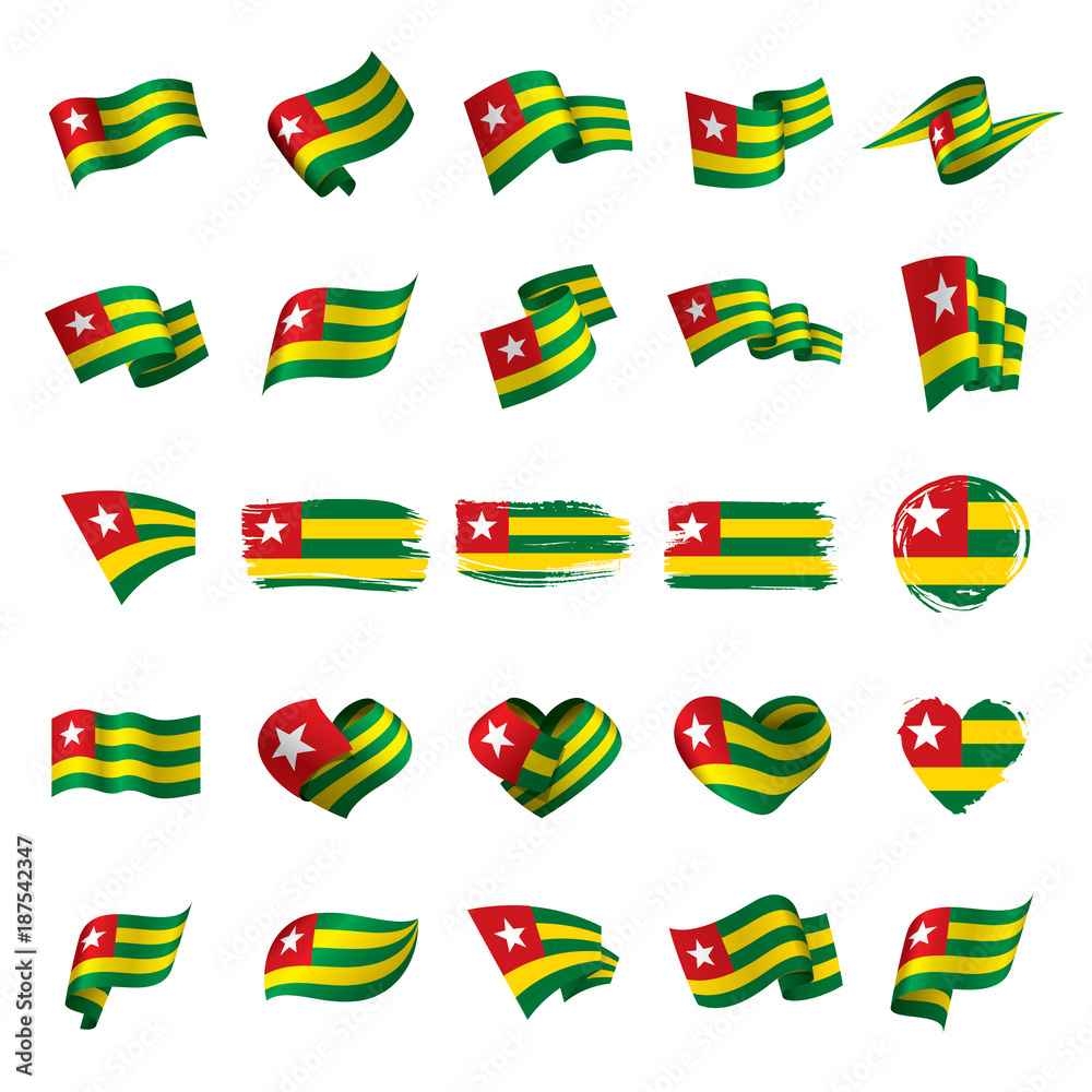 togo flag, vector illustration togo flag, vector illustration