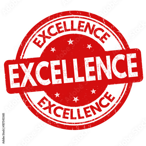 Excellence grunge rubber stamp