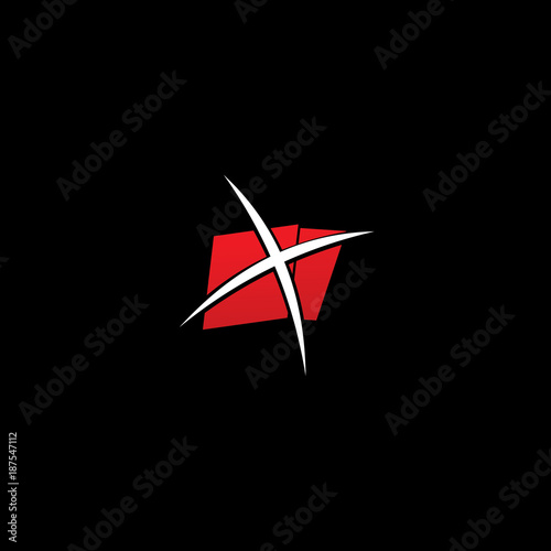 Letter X and Document Logo Design concept