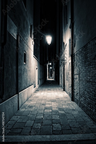 An empty alley somewhere in the city of Venice, Italy. © Jason Yoder